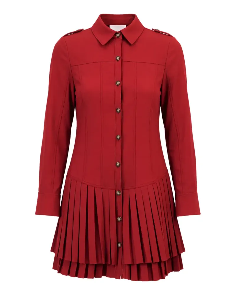 Cinq à Sept Dalissa Minikleid mit Faltenrock - Rot Rot