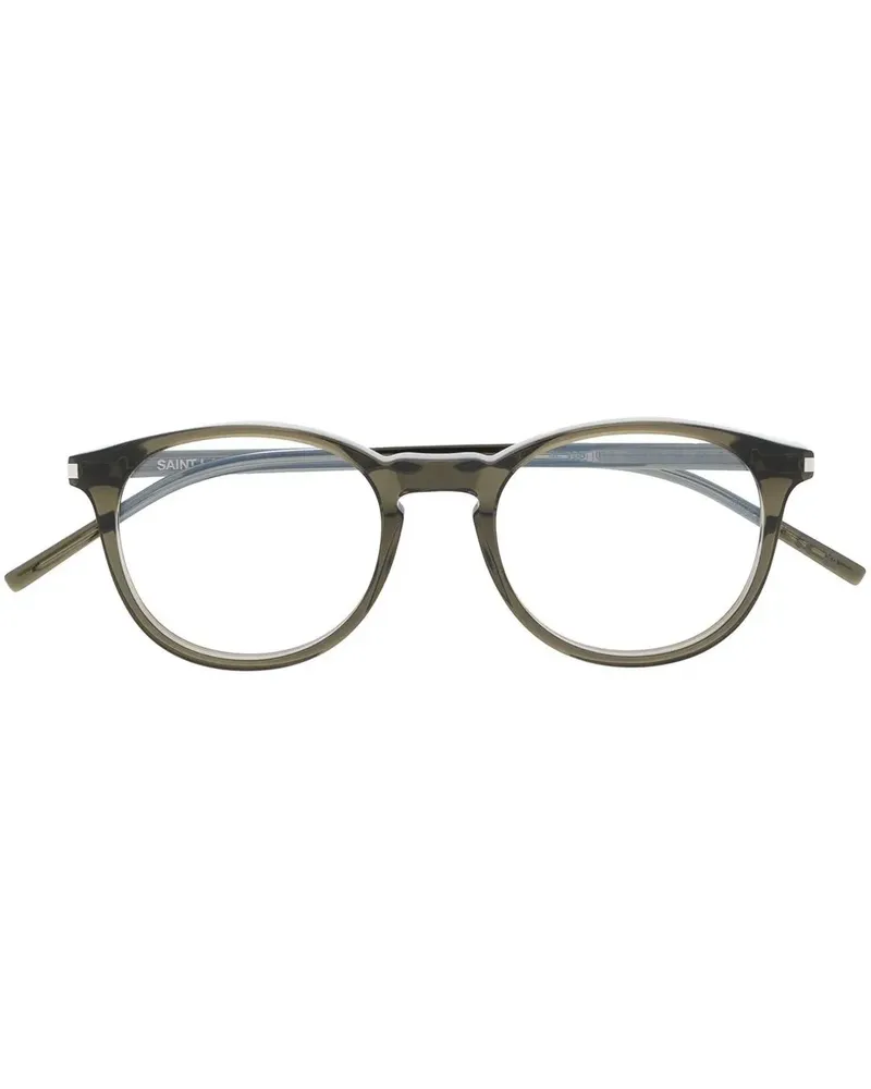 Saint Laurent Brille mit rundem Gestell - Grün Grün