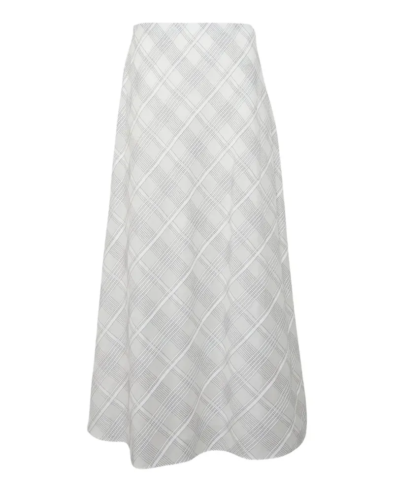 Rag & Bone Wren Maxirock mit Karo-Print - Weiß Weiß