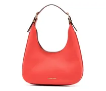 Schultertasche mit Logo-Patch - Rot