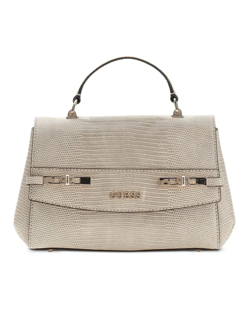 Guess Umhängetasche mit Eidechsen-Effekt - Nude Nude