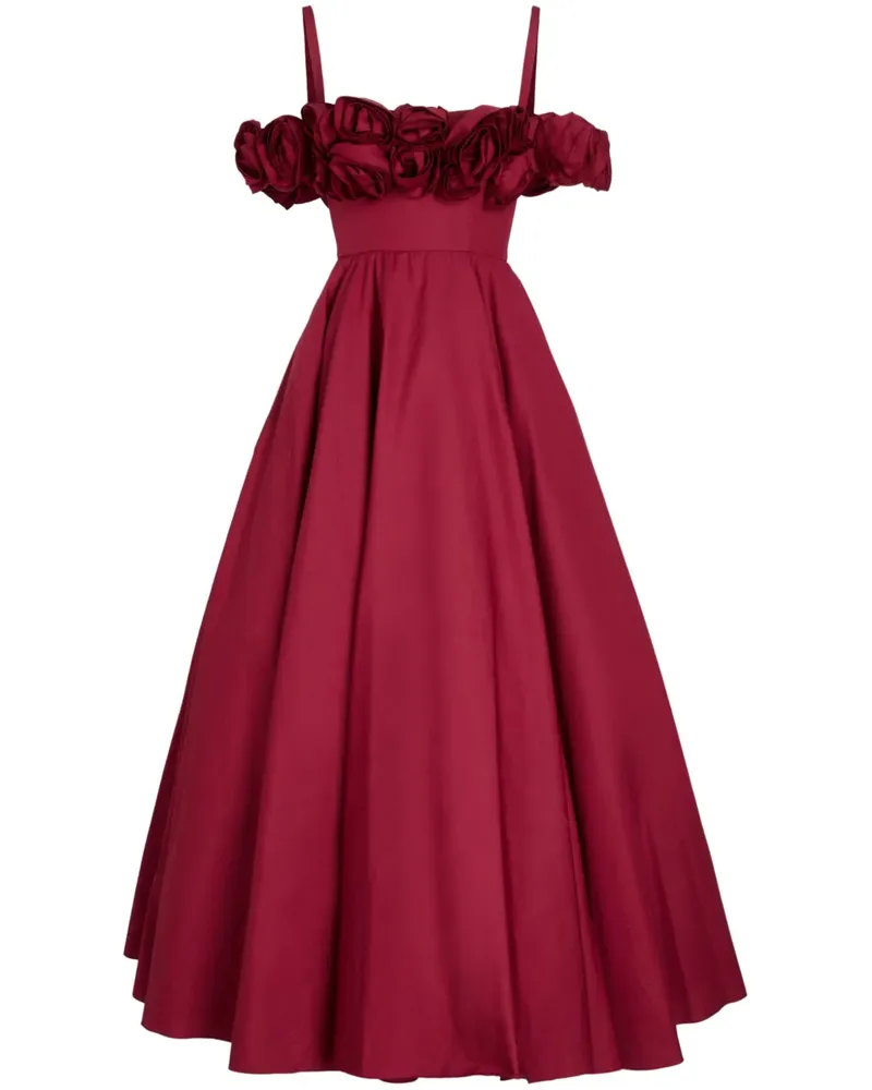 Giambattista Valli Bustier mit Blumenmuster - Rot Rot