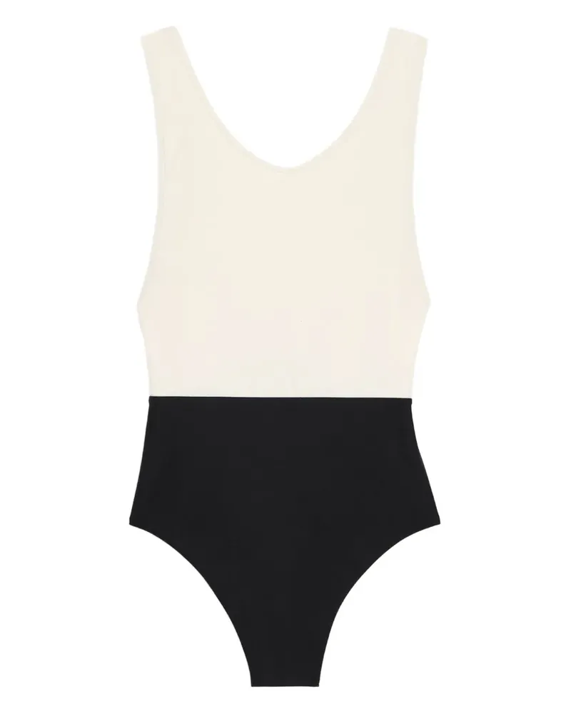 AMI Paris Zweifarbiger Badeanzug - Nude Nude