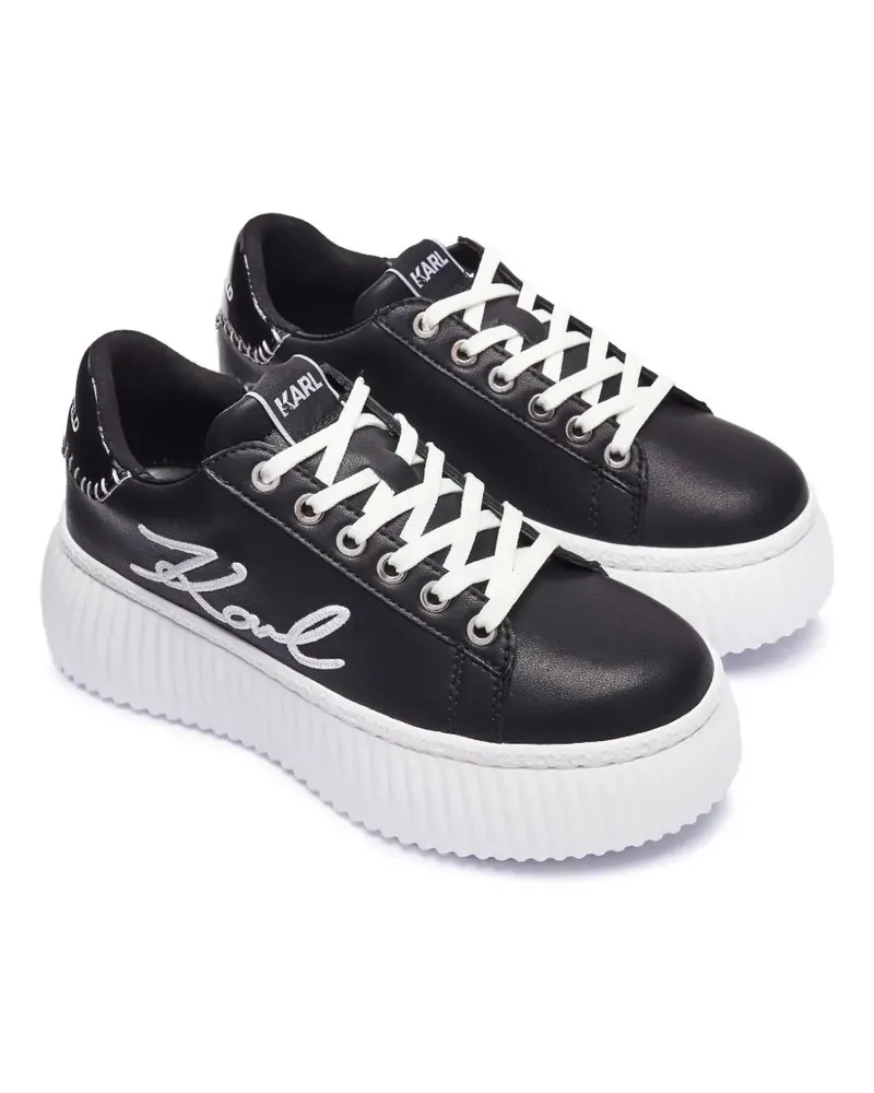Karl Lagerfeld Kreeper Plateau-Sneakers - Schwarz Schwarz