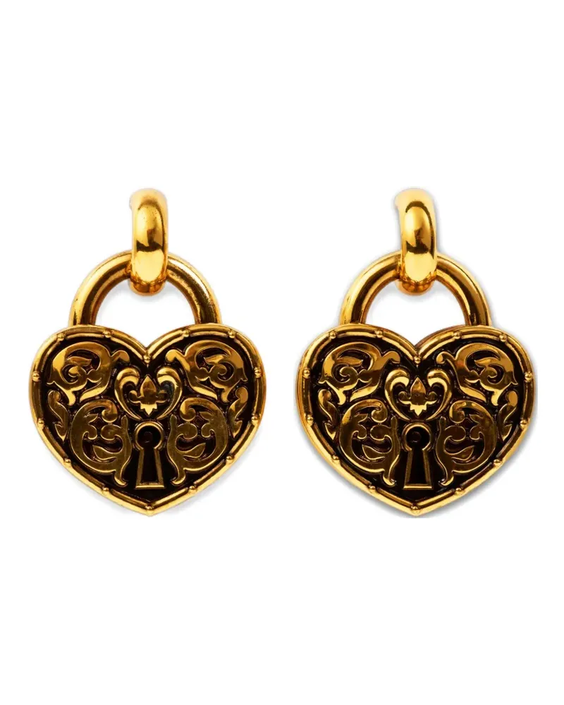 Etro Ohrring mit Herzschloss - Gold Gold