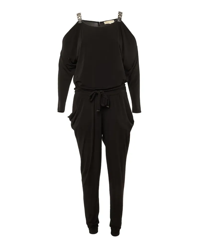 Michael Kors Schulterfreier Jumpsuit - Schwarz Schwarz