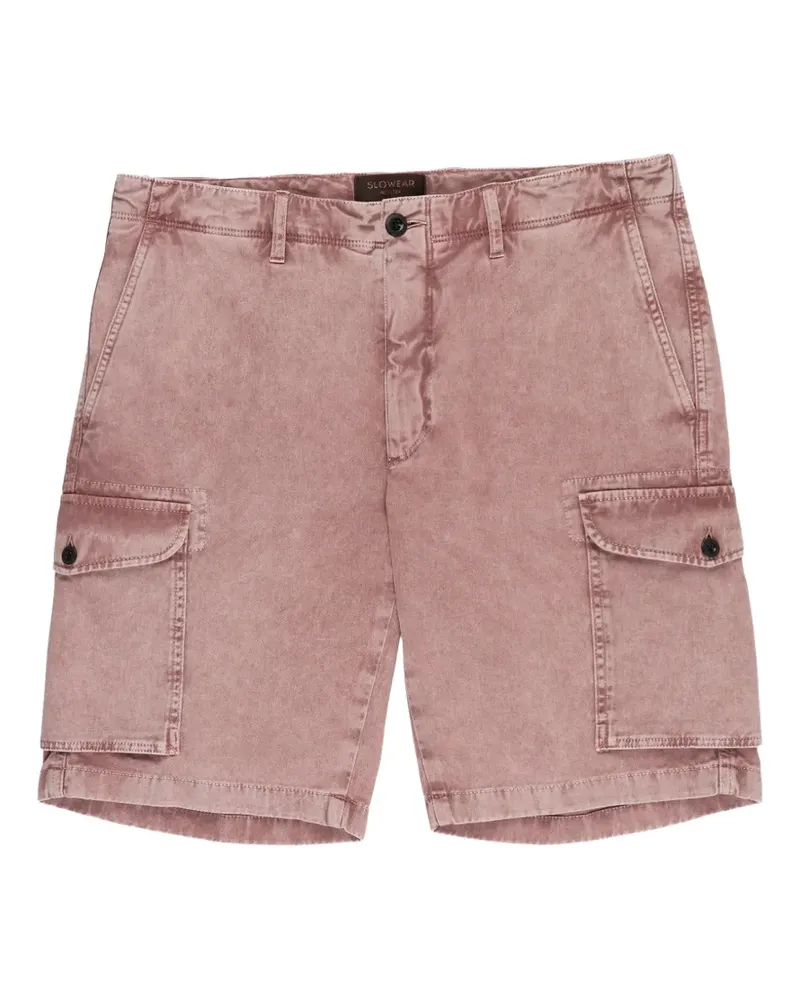 Slowear cotton cargo shorts - Rosa Rosa