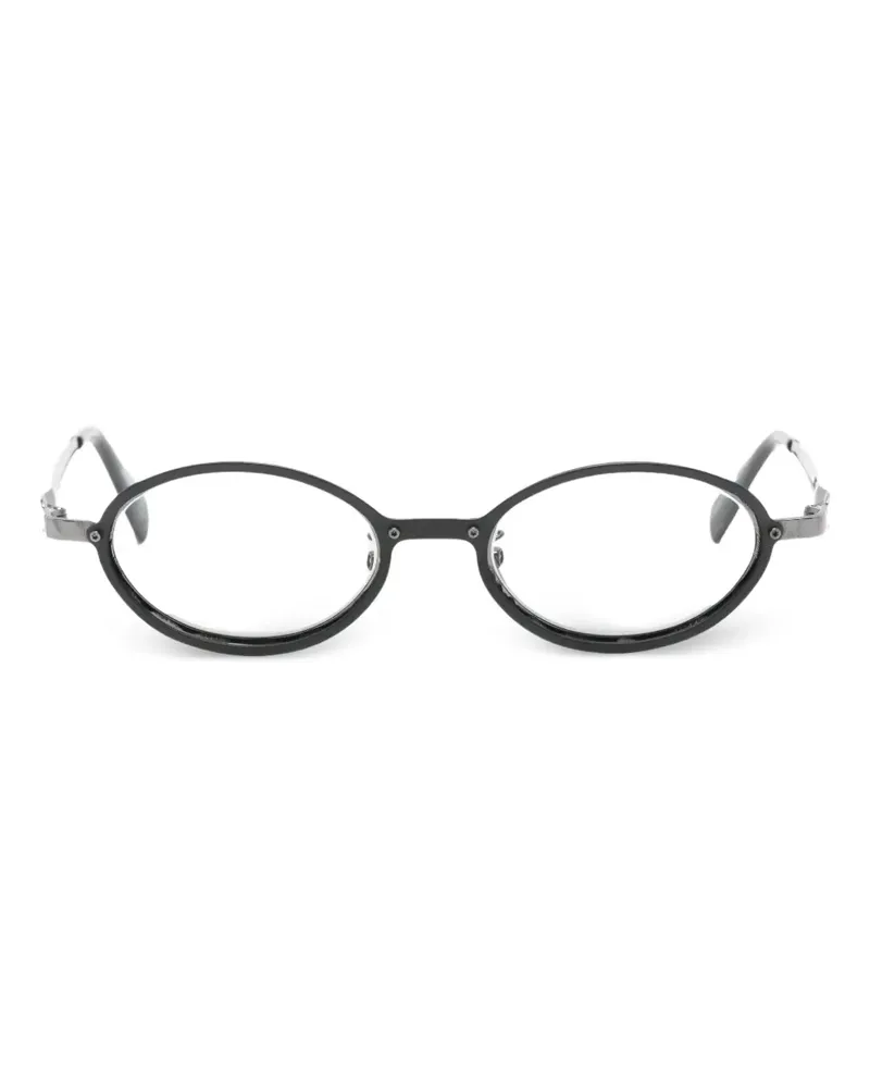 KUBORAUM Ovales Brillengestell - Schwarz Schwarz