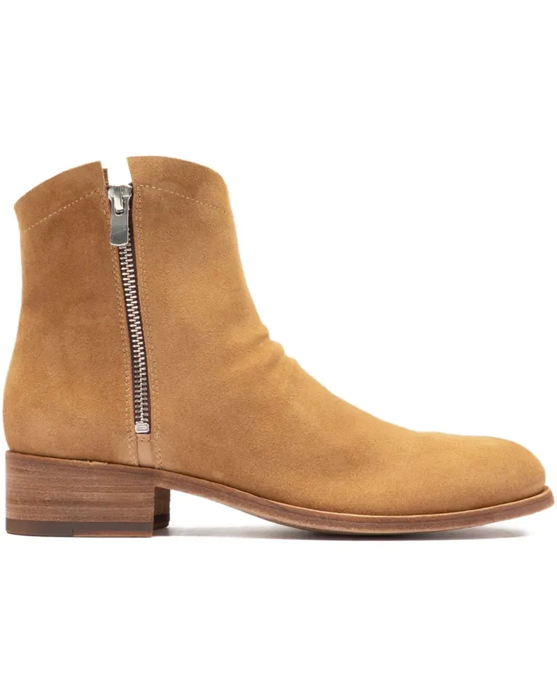 Officine Creative Italia Shantel Wildlederstiefel mit Reißverschluss - Nude Nude