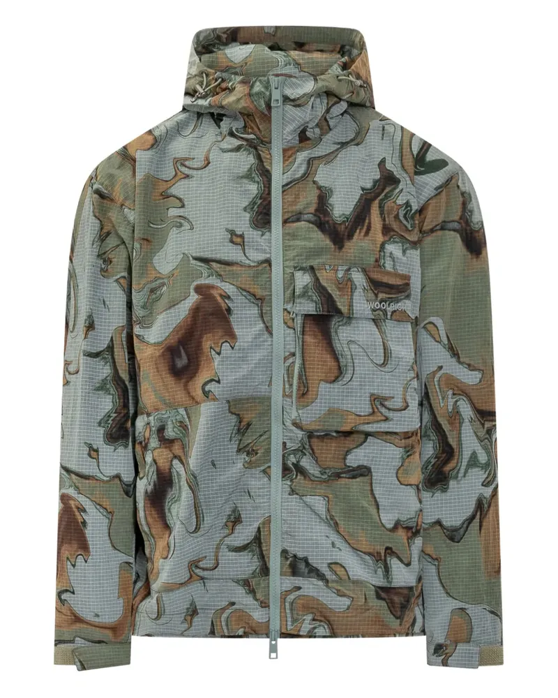 Woolrich Batik-Jacke - Grün Grün