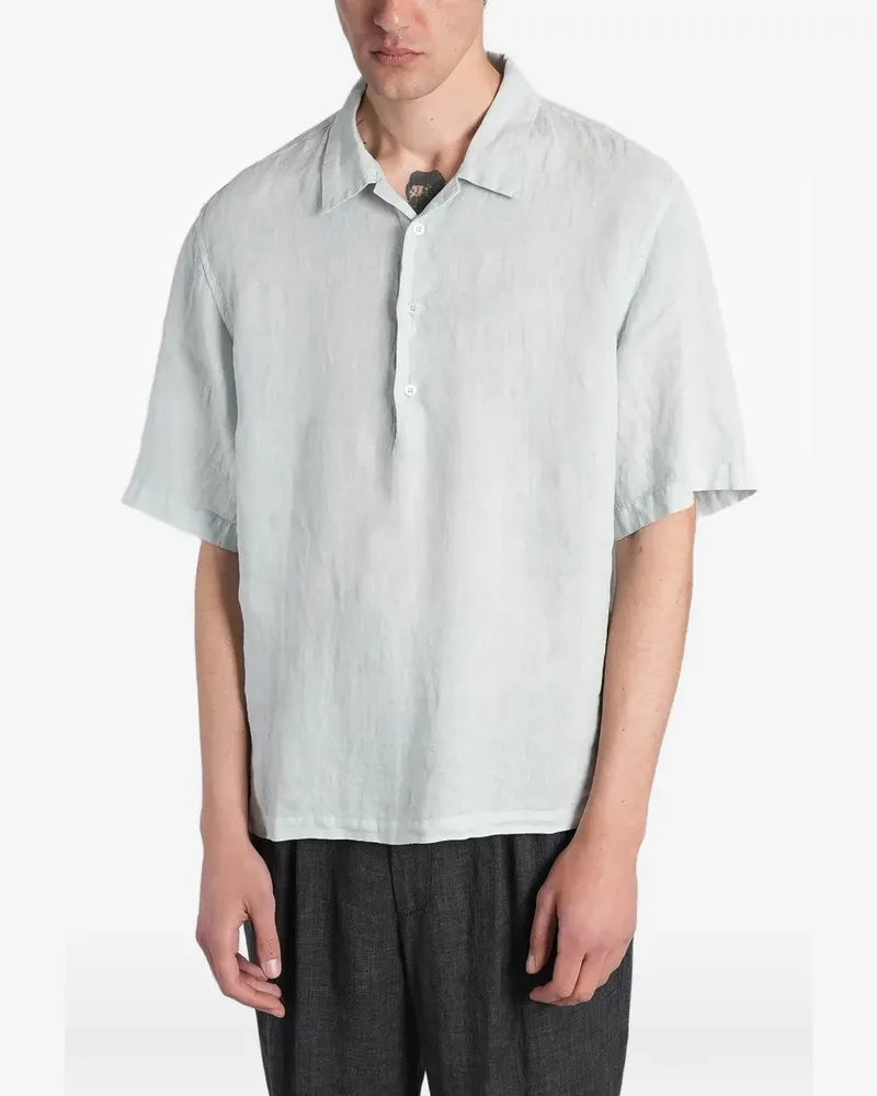 BARENA Kurzärmeliges Mola Poloshirt - Blau Blau