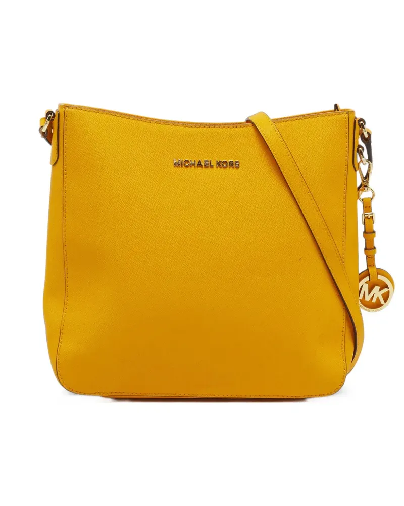 Michael Kors Jet Set calf leather messenger bag - Gelb Gelb