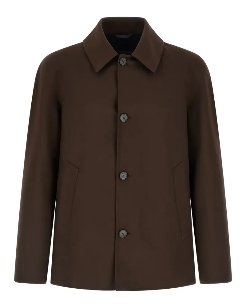 Herno buttoned shirt jacket - Braun Braun