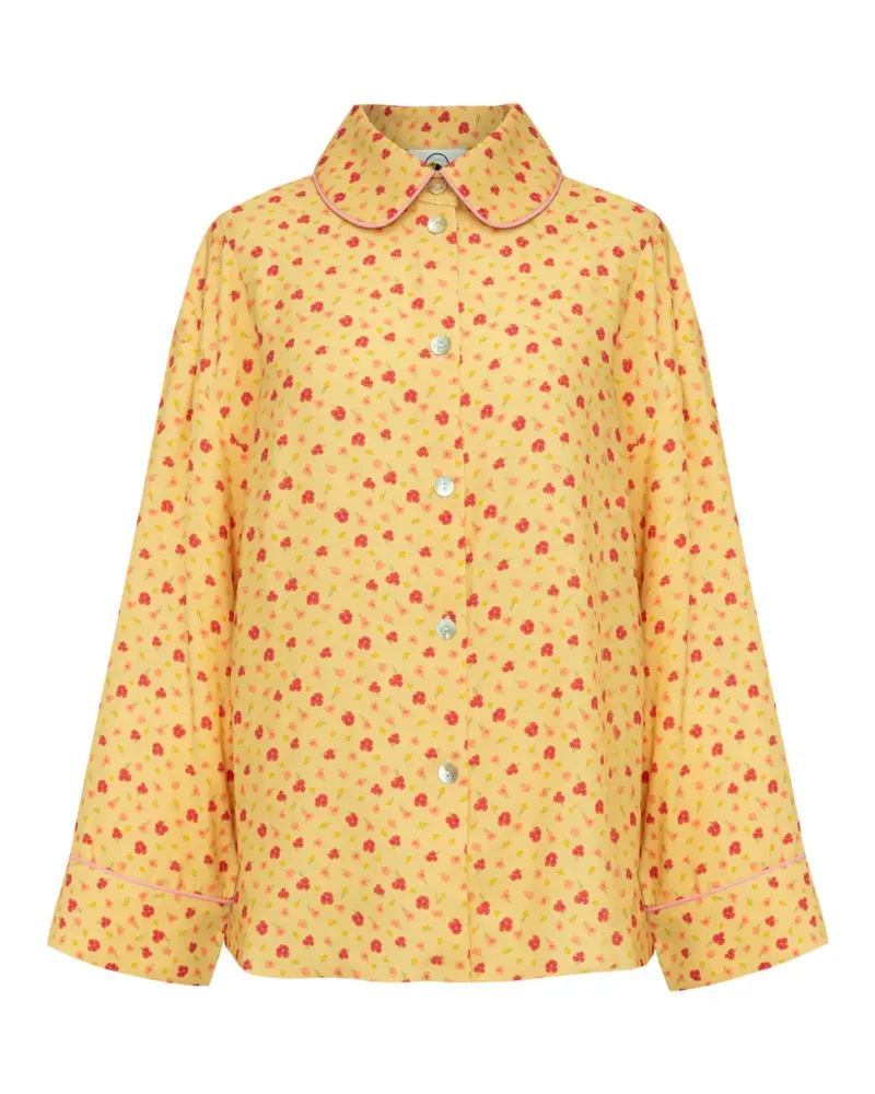 SLEEPER Pastelle Oversized-Hemd - Gelb Gelb