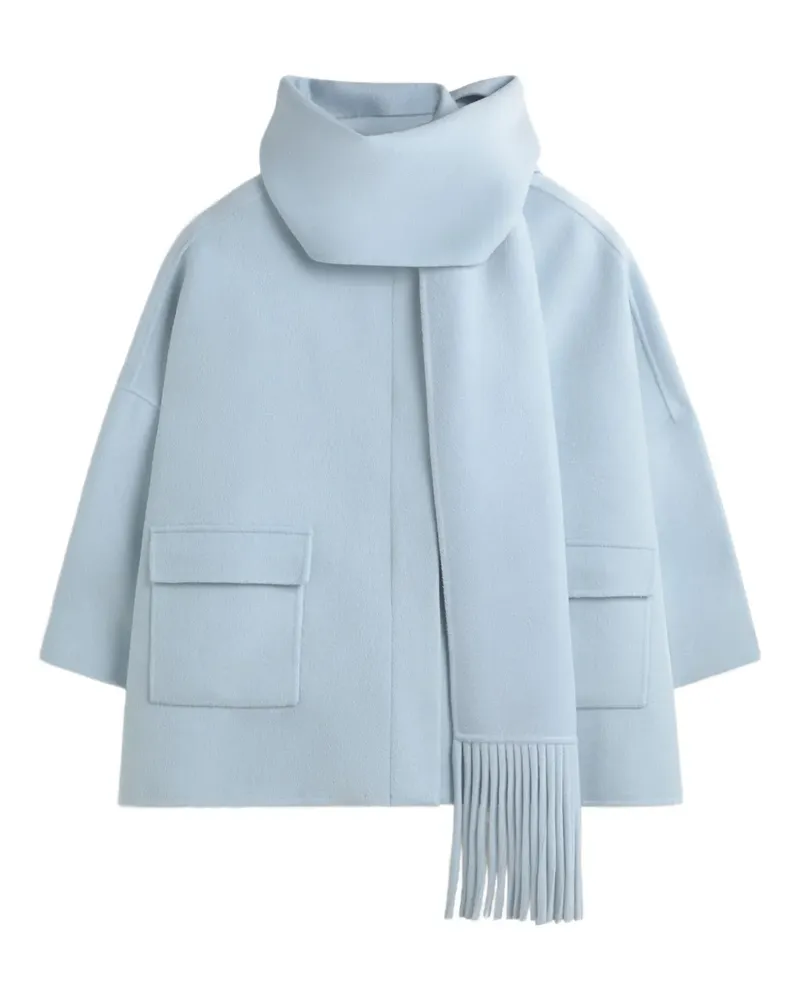 Ermanno Scervino Jacke mit Schaldetail - Blau Blau
