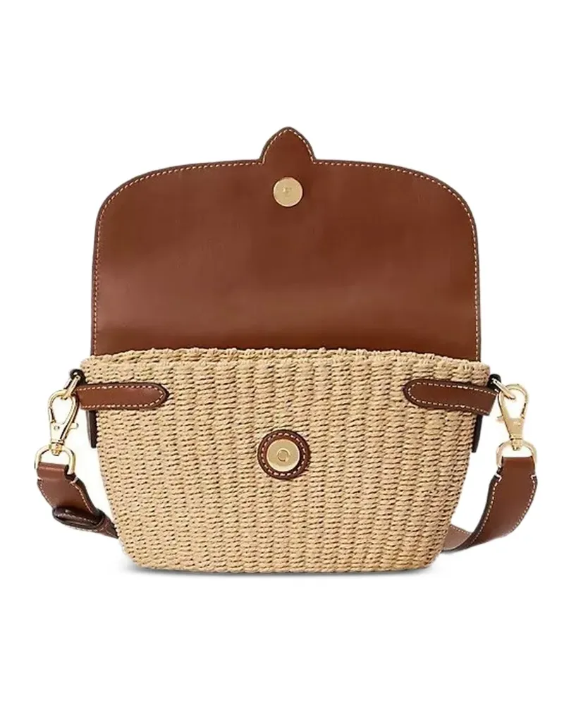 Ralph Lauren Lynden buckle textured tote bag - Nude Nude