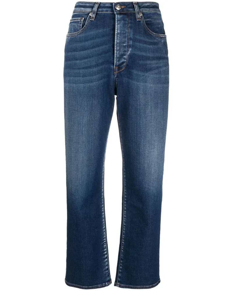 3x1 Gerade High-Rise-Jeans Blau