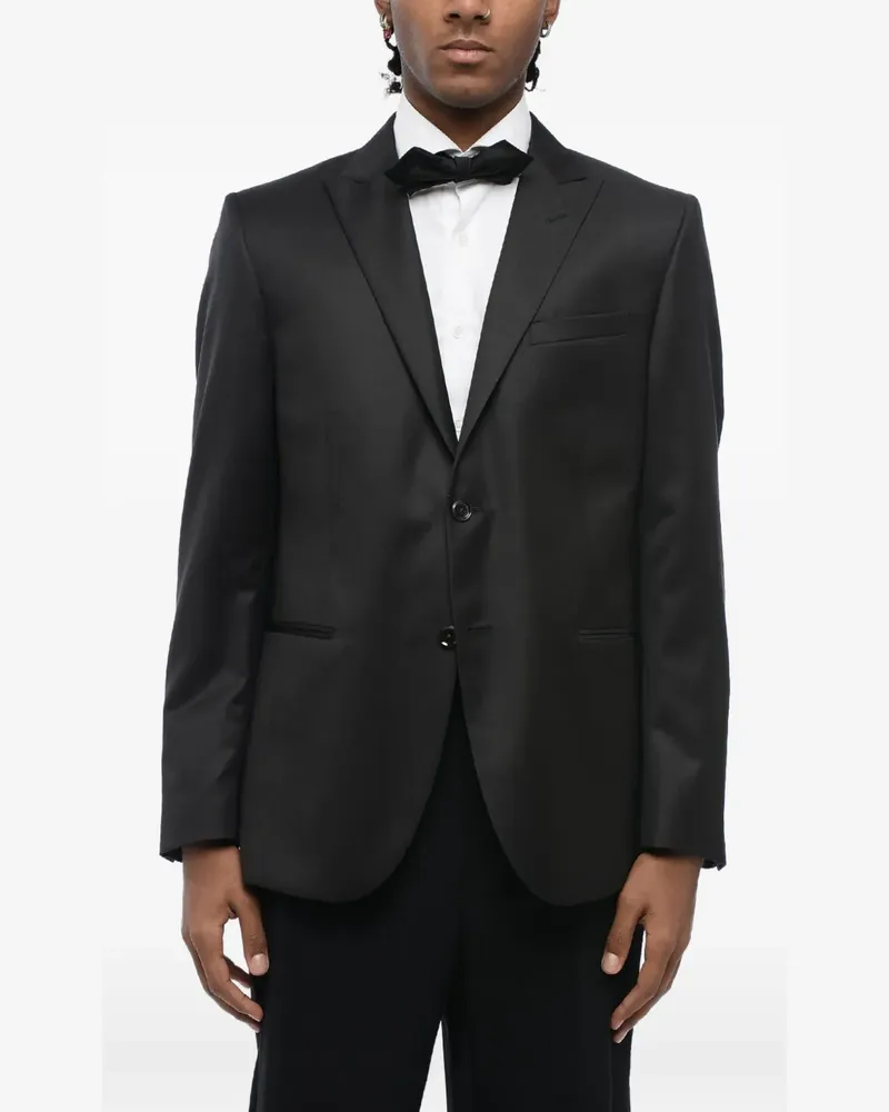 Corneliani single-breasted suit jacket - Schwarz Schwarz