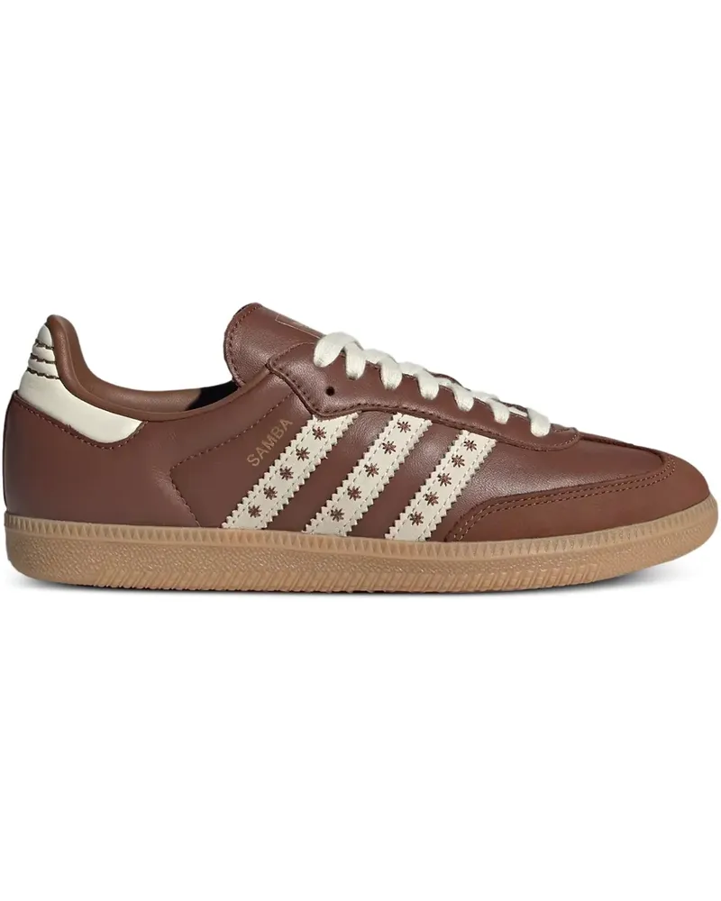 adidas Sambas OG Sneakers mit Stickerei - Braun Braun