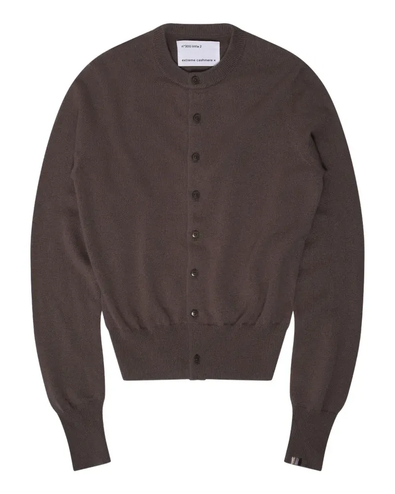 extreme cashmere fine-knit button-up cardigan - Braun Braun