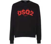 DSQ2 Cool-Fit-Sweatshirt - Schwarz