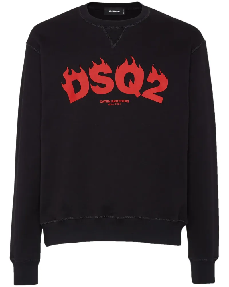 Dsquared2 DSQ2 Cool-Fit-Sweatshirt - Schwarz Schwarz