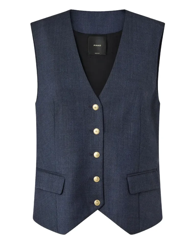 Pinko Ketchup buttoned gilet - Blau Blau