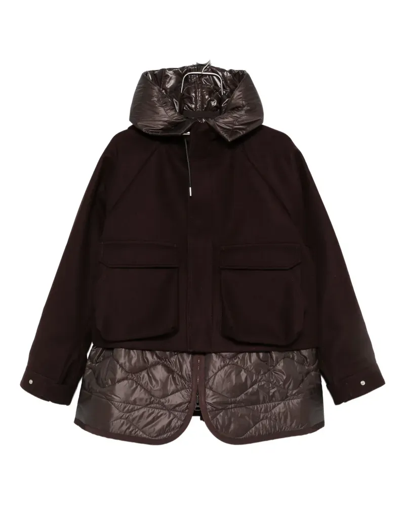 Sacai Jacke mit Einsätzen - Braun Braun