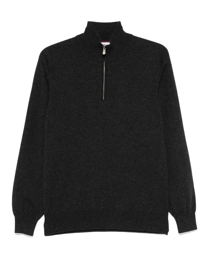 Brunello Cucinelli Klassischer Kaschmirpullover - Grau Grau