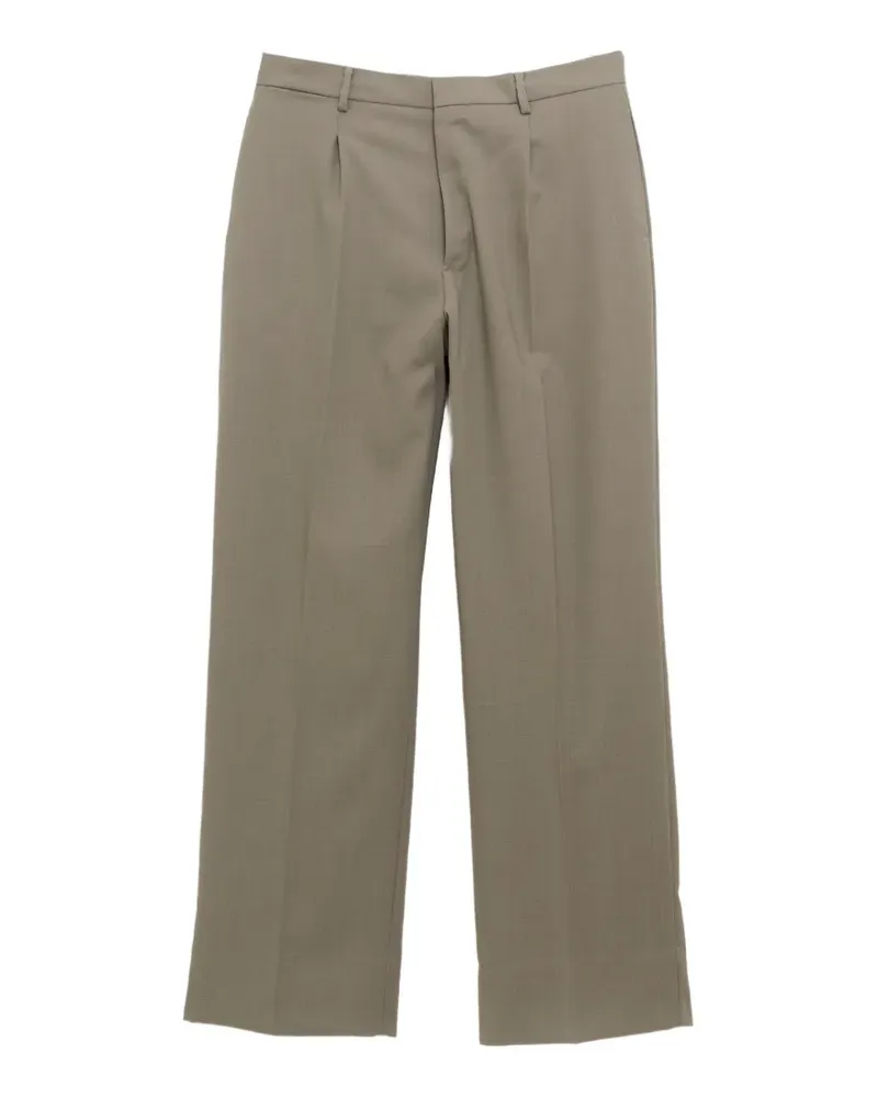 Second/Layer Tio pleated straight-leg trousers - Grün Grün