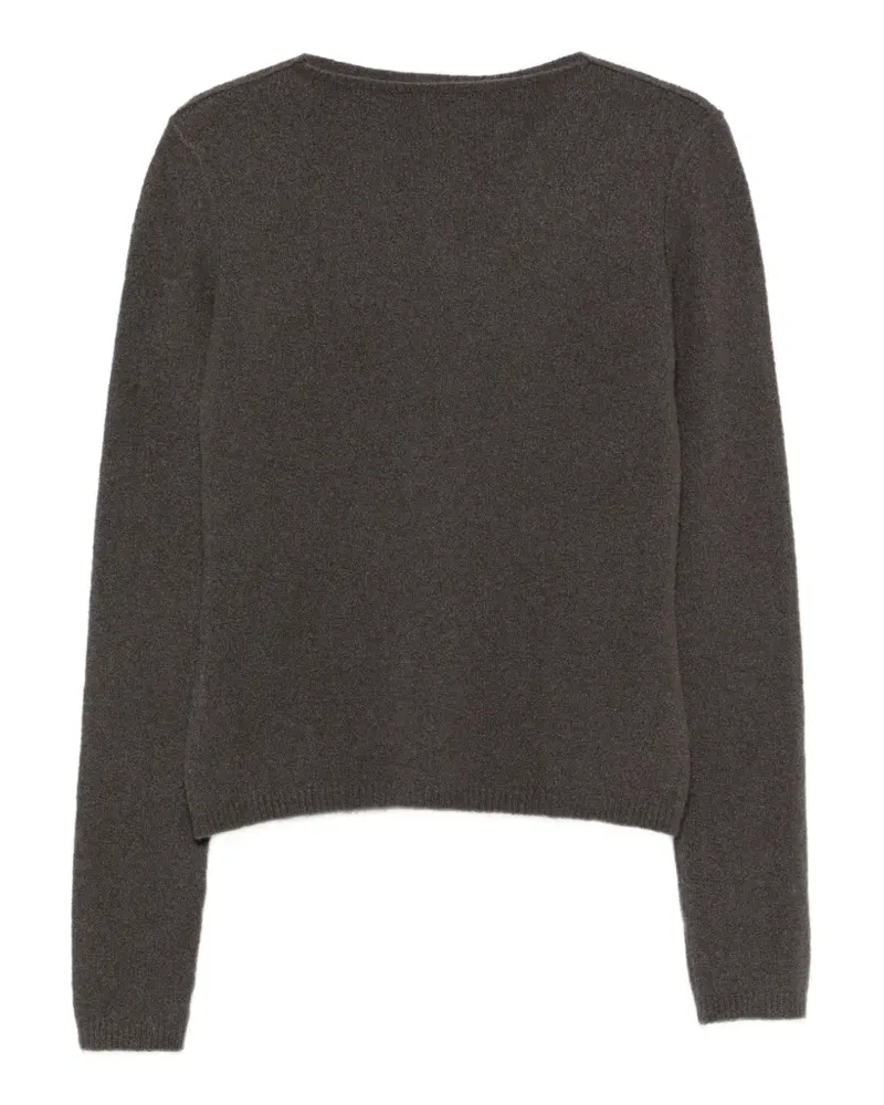 Rick Owens Fein gestrickter Pullover - Grau Grau
