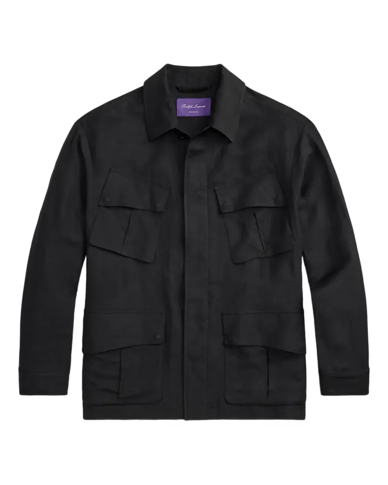 Ralph Lauren Livingston Hemdjacke mit Tasche - Schwarz Schwarz