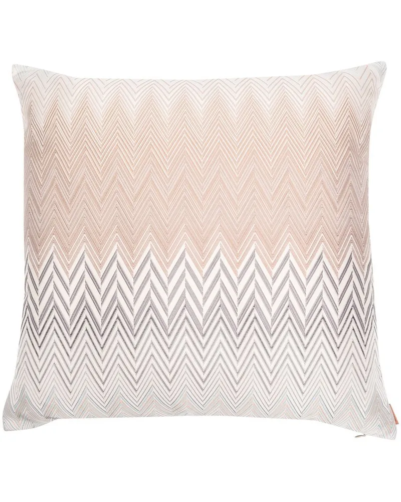 Missoni Home Kissen mit Zickzackstickerei - Nude Nude