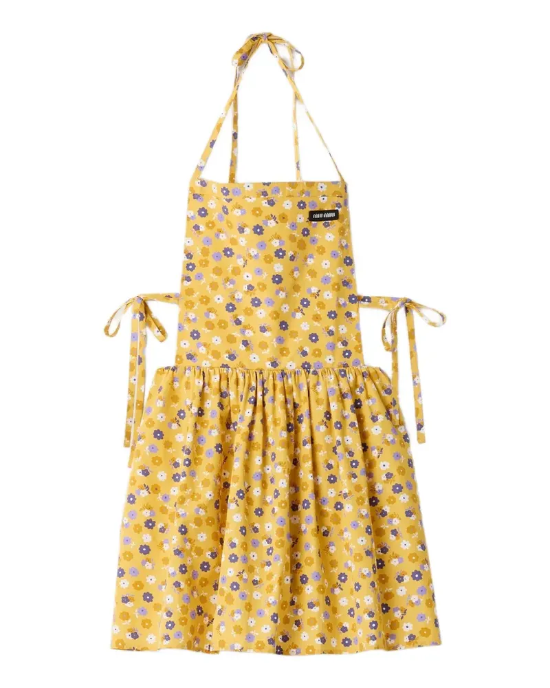 Miu Miu poplin dress - Gelb Gelb