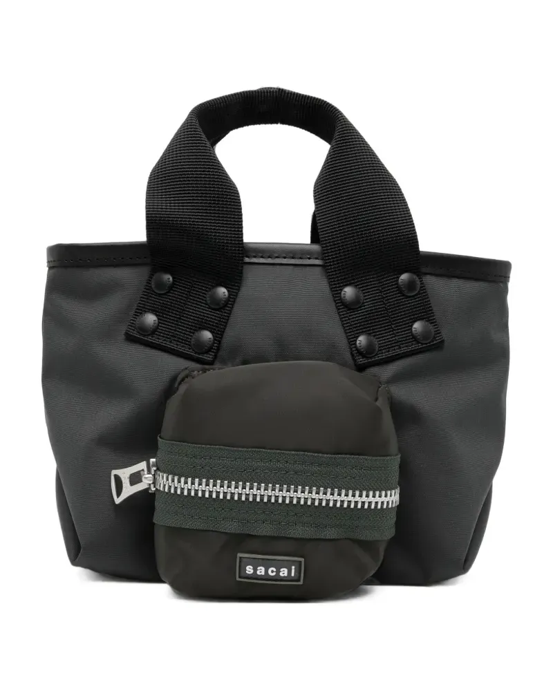 Sacai Shopper mit mehreren Fächern - Grau Grau