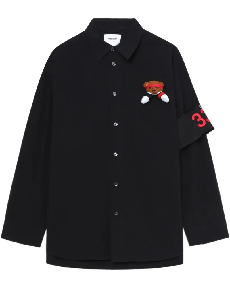 Doublet Support Group Bear Hemd - Schwarz Schwarz