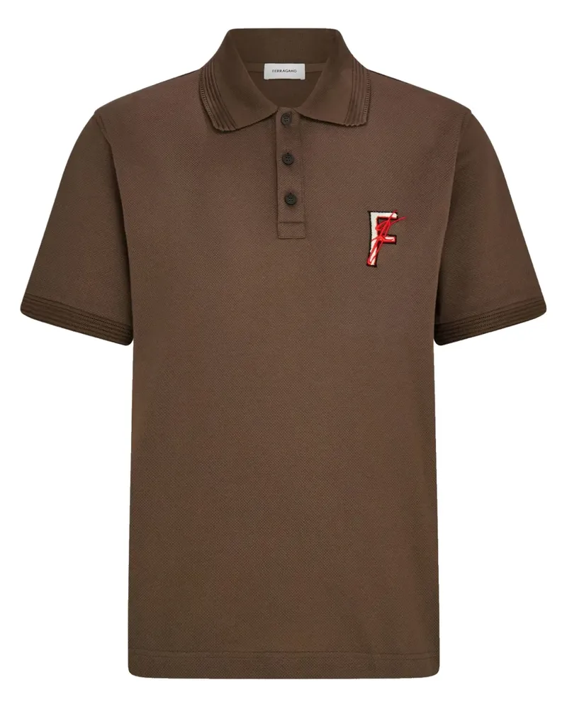 Ferragamo Klassisches Poloshirt - Braun Braun
