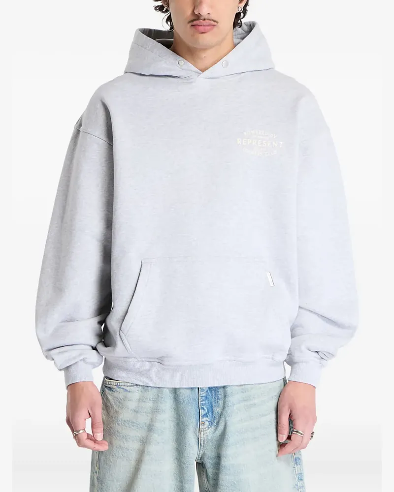 REPRESENT Owners Club Stamp Hoodie aus Baumwolle - Grau Grau