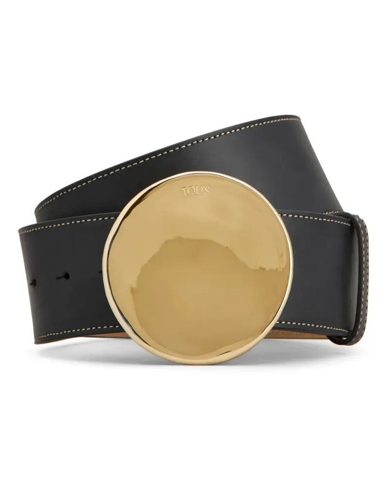 TOD'S Gürtel mit Münzschnalle - Schwarz Schwarz