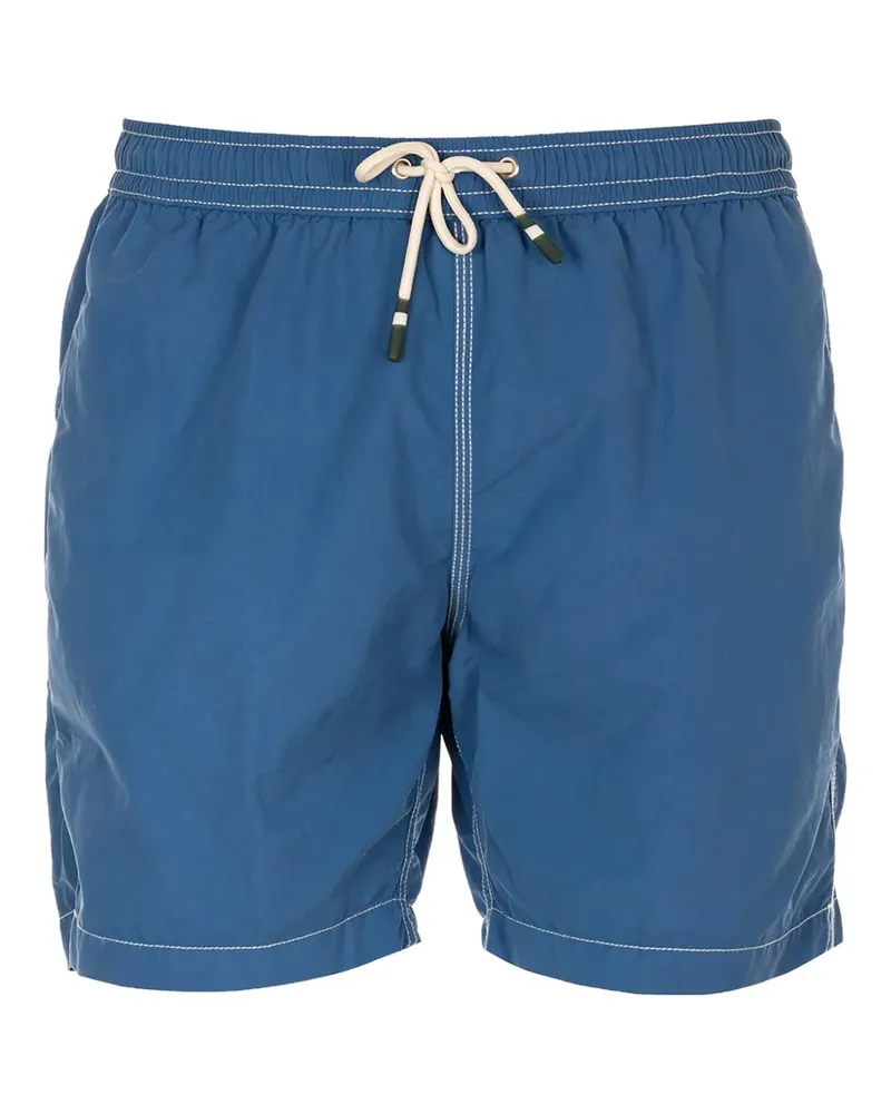 Hartford Badeshorts mit aufgesetzter Tasche - Blau Blau