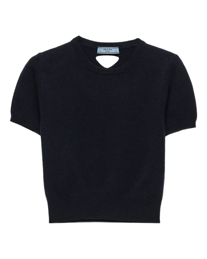 Prada Pullover mit kurzen Ärmeln - Blau Blau