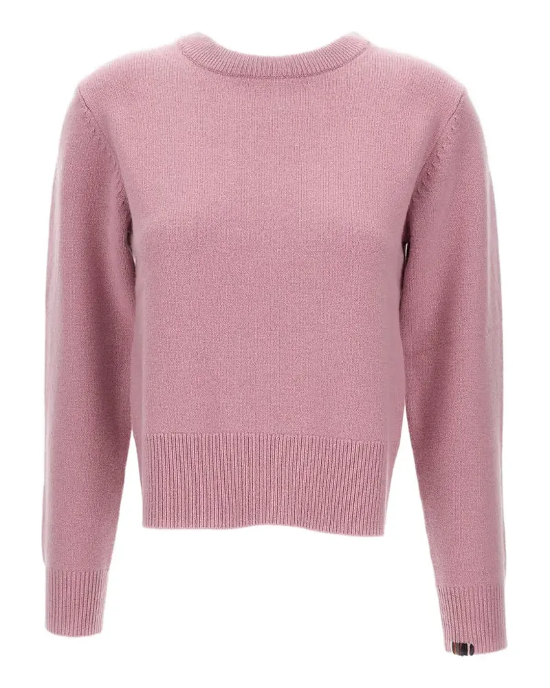 extreme cashmere Gerippter Pullover - Rosa Rosa