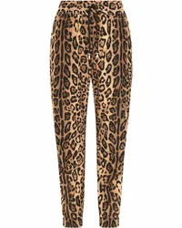 Dolce & Gabbana Jogginghose mit Leoparden-Print Braun