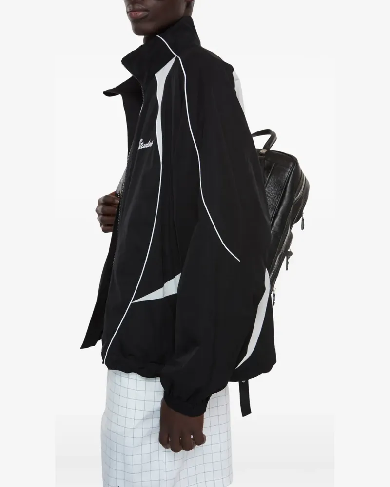 Acne Studios Jacke mit Logo-Stickerei - Schwarz Schwarz