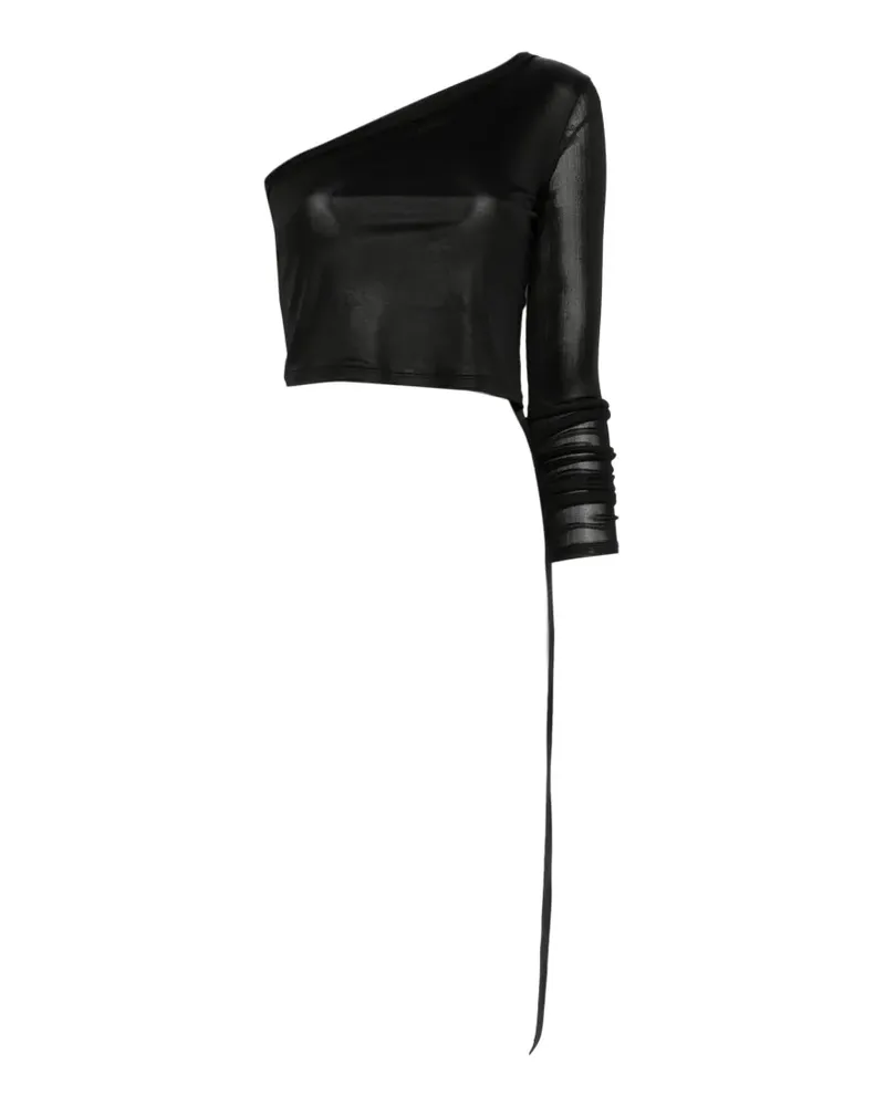 DRKSHDW by Rick Owens Asymmetrisches Top - Schwarz Schwarz