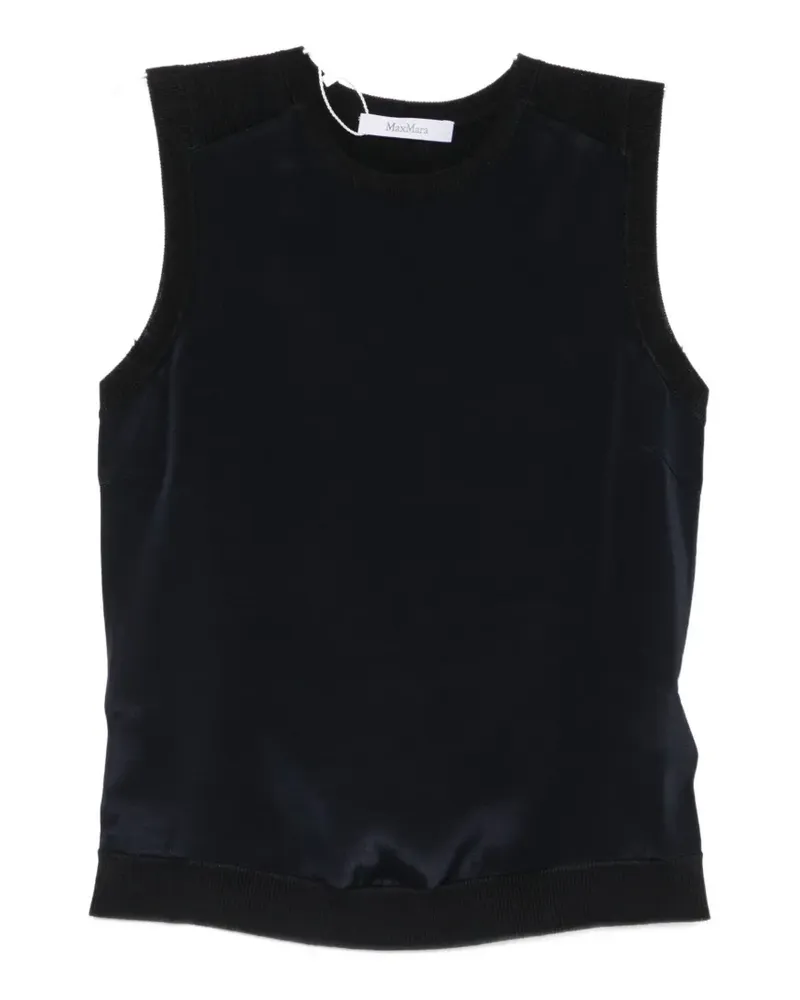 Max Mara Ginseng sleeveless top - Blau Blau