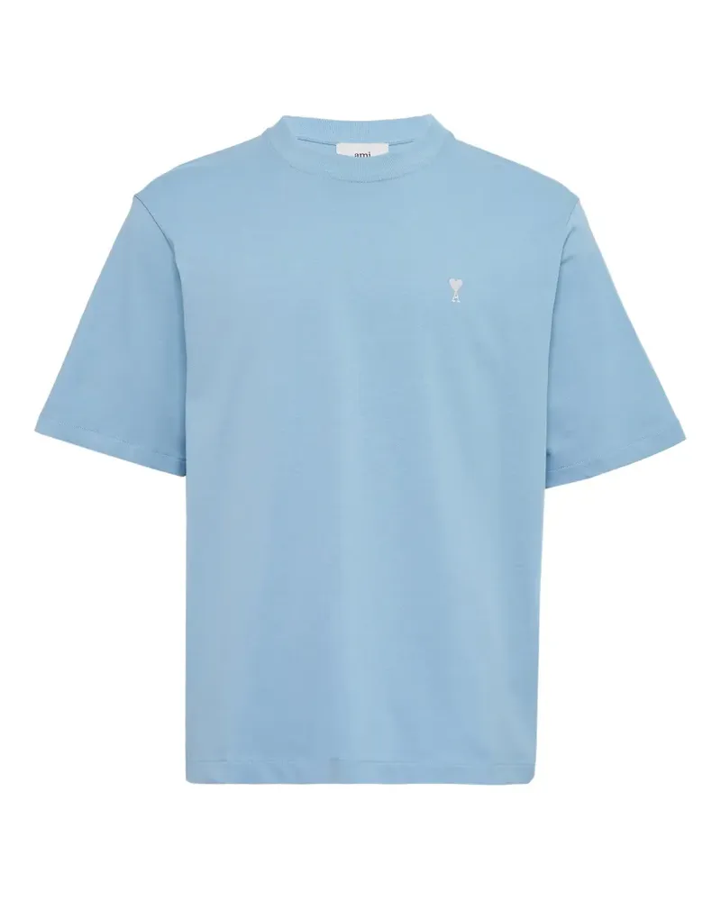 AMI Paris Kastiges Ami de Coeur T-Shirt - Blau Blau