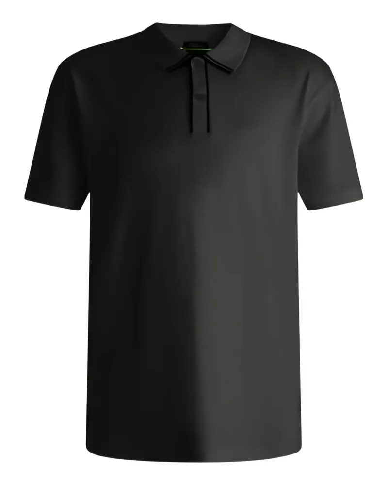HUGO BOSS Poloshirt mit Logo-Stickerei - Schwarz Schwarz