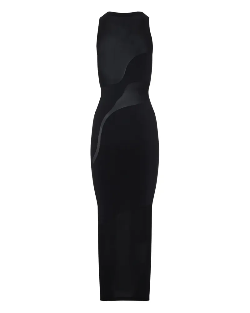 Wolford sheer panel maxi dress - Schwarz Schwarz