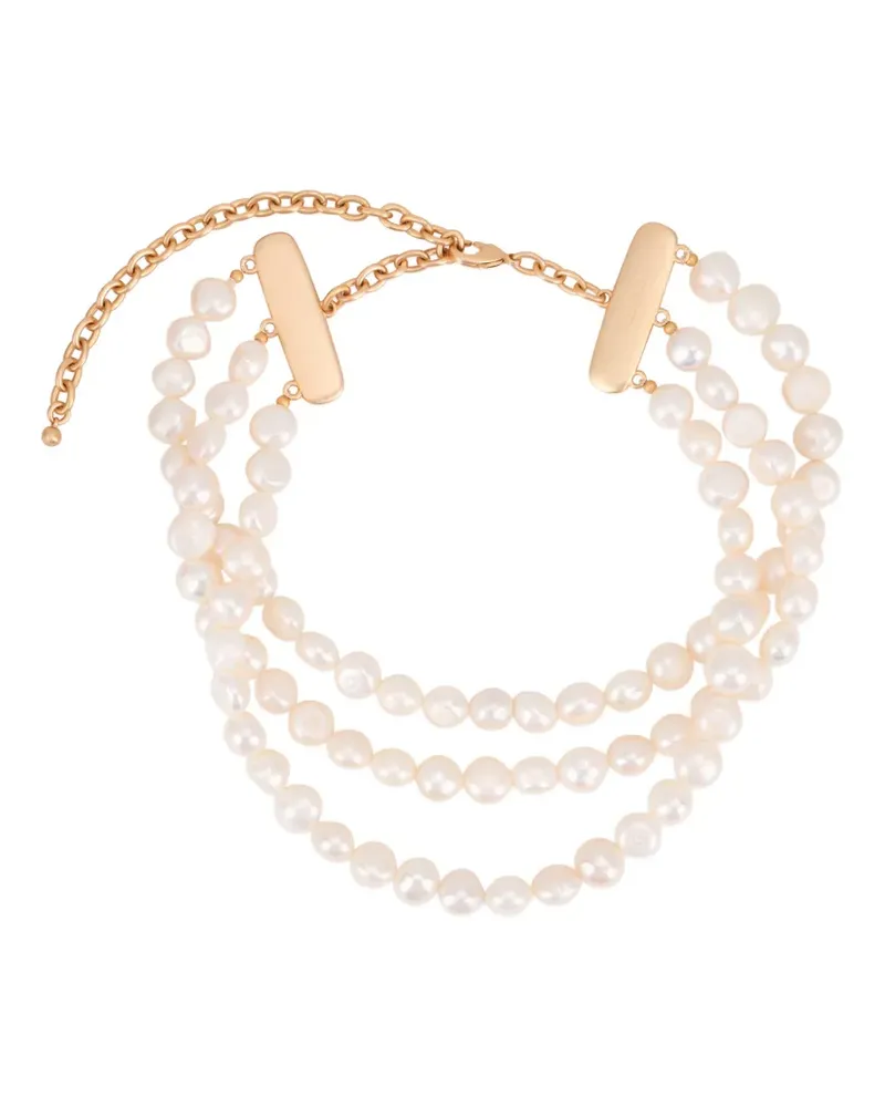 Cult Gaia Nora triple-strand necklace - Gold Gold